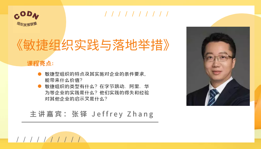 《敏捷组织实践与落地举措》